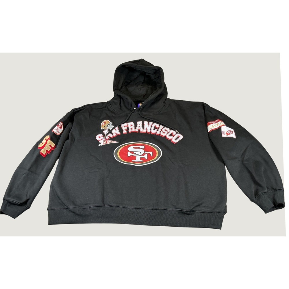 WEAR Erin Andrews San Francisco 49ers Hoodie Women Plus 1X Black NWT